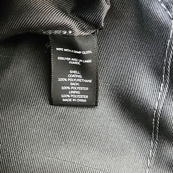 Love & Lore Wristlet Clutch Dark  Grey Gold Tone Hardware Top Zip Closure - Picture 14 of 16